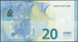 € 20  SPAIN  VA V001 F1  DRAGHI  UNC - 20 Euro