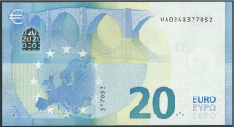 € 20  SPAIN  VA V001 E2  DRAGHI  UNC - 20 Euro