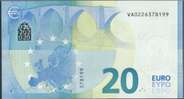 € 20  SPAIN  VA V001 A4  DRAGHI  UNC - 20 Euro