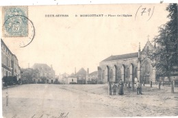 -79- MONTCOUTANT  Place De L'église TB(sauf Petit Décollement Feuillets) - Moncoutant