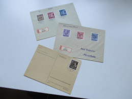 Böhmen Und Mähren 1943 / 44 FDC / R-Brief 3 Stück!! Iglau 1. Sauber Gestempelt! - Storia Postale