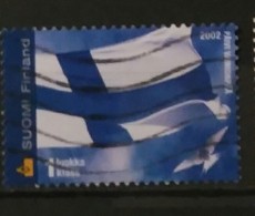 FINLANDIA 2002. Finish Flag - Self-Adhesive Stamp. USADO - USED. - Used Stamps