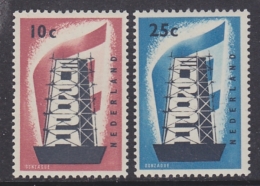 Europa Cept 1956 Netherlands 2v ** Mnh (31993D) - 1956