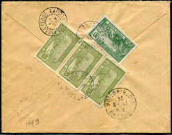 GUADELOUPE - N° 78 + 81 (3) / LR DE GOURBEYER LE 3/9/1924 POUR PARIS - TB - Lettres & Documents