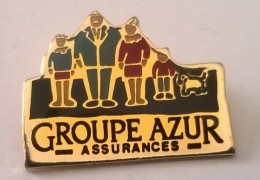 Pin´s -  Groupe Azur - Assurances - - - Banques