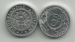 Netherland Antilles 5 Cent 1989. UNC - Antille Olandesi