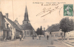 18-BAUGY- ABSIDE DE L'EGLISE , RUE ST MARTIN - Baugy