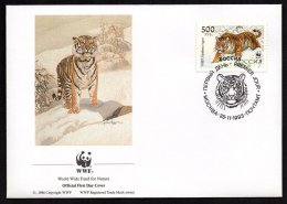 WWF - Tigres - Série Complète De Russie Sur Lettres - 4 Scans - Briefe U. Dokumente