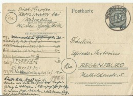 =DP GS 1947 WURZBURG - Entiers Postaux