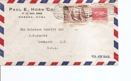 C-uba ( Letttre Par Avion De 1958 De LaHavane Vers Les USA à Voir) - Briefe U. Dokumente