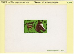 Niger - N°284 - Chevaux - Pur Sang Anglais - Epreuve De Luxe - Níger (1960-...)