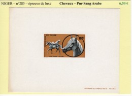 Niger - N°285 - Chevaux - Pur Sang Arabe - Epreuve De Luxe - Níger (1960-...)