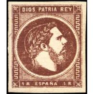 ES161STV-LFT***161STC.España.Spain. Espagne.REY CARLOS Vll.VASCONGADAS Y NAVARRA .1875.(Ed 161**)  Sin  Charnela - Carlisti