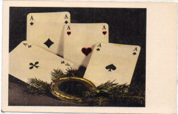 Carte A Jouer - As De Trèfle, De Coeur, De Carreau, De Pique - Fer A Cheval - Porte Bonheur    (89858) - Playing Cards