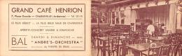 Charleville      08        Grand Café Henrionet Taverne Alsacienne  (carte Double) - Charleville