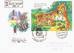 Russia 1992 FDC Fauna Tiger Cat Cats Fish Fishes Bird Birds Insect Insects Bug - FDC