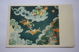 Tibet. Potala Palace Art - Old Postcard 1950s - Tíbet