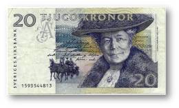 SWEDEN - 20 KRONOR - 1991 - P 61.a - ( 130 X 72 ) Mm - 2 Scans - Svezia