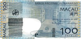 Macau (BNU) 100 Patacas 2005 UNC Cat No. P-82a / MO082a - Macao