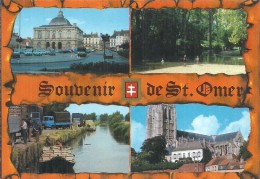 Delcampe - PAS DE CALAIS - 62 - SAINT OMER - CPM GF Couleur  Multivues - Souvenirs De - Saint Omer
