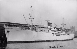 ¤¤  -  Carte-Photo Du Bateau De Commerce " JESSIE STOVE "   -  Cargo   -  ¤¤ - Pétroliers