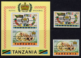 A5610 TANZANIA 1981, SG 325 - MS327  Royal Wedding Charles &amp; Diana,  MNH - Tanzanie (1964-...)