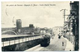 P.996  VERONA -  Tram - 1909 - Verona