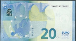 € 20  SPAIN  VA V001 G5  DRAGHI  UNC - 20 Euro