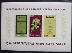 MiNr. 1365 - 1367 Deutschland Deutsche Demokratische Republik 1968, 25. April. 150. Geburtstag Von Karl Marx. - 1950-1970