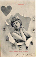 Cartes A Jouer - Les 4 Dames - Dame De Coeur - Horoscope    (89957) - Playing Cards