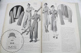 Old Magazine/ Publication London Styles - Women's Fashion Winter 1937 - Wool Vintage Coats & Costumes - Wool