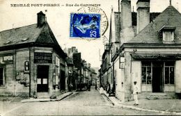 N°50352 -cpa Neuillé Pont Pierre -rue Du Commerce- - Neuillé-Pont-Pierre