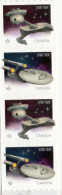 CANADA- 2016 STAR TREK- COIL STRIP OF 4 STAMPS- MNH - Coil Stamps