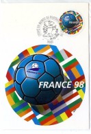 LBR36- FRANCE  CP COUPE DU MONDE 3f00 SOUS BLISTER - AK Mit Aufdruck (vor 1995)