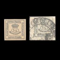 SPAIN 1872 YVERT No 129 MINT & USED 2 STAMPS - Unused Stamps