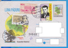 REGISTERED LETTER INFLATION STAMPS MARCONI  ROMANIA STATIONERY - Andere & Zonder Classificatie