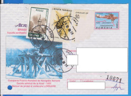 REGISTERED LETTER INFLATION STAMPS   ROMANIA STATIONERY - Other & Unclassified