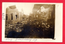 62. Vimy. Carte-photo.Soldats Allemands Dans Les Ruines. Batterie- Stellung 337. Avril 1916 - Autres & Non Classés