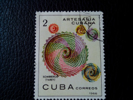 2C CORREOS CUBA ASTESANIA CUBANA 1966 RARE USED STAMP TIMBRE - Usados