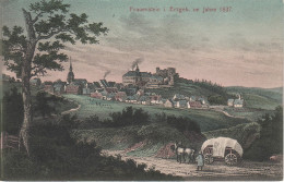 Litho AK Erzgebirge Frauenstein Ruine Burg 1837 Bei Freiberg Dippoldiswalde Hartmannsdorf Reichenau Nassau Hermsdorf - Frauenstein (Erzgeb.)