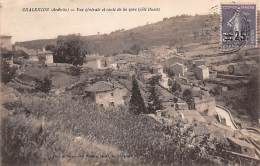 Chalencon     07      Vue Générale   Et Route De La Gare - Autres & Non Classés