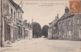 37 - SEMBLANÇAY La Place De L'église, L'Hôtel Hamard Et L'Allée Des Tilleuls - Semblançay