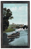 RB 1117 - Nice 1910 Postcard - Windsor Castle & Steam Boat On River Thames Berkshire - Windsor