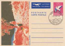 LIECHTENSTEIN 1987 - 100 Rp Ganzsache Auf LP-Bildpostkarte (Ruggeller Ried, Bruno Kaufmann), Sonderstempel, ... - Entiers Postaux