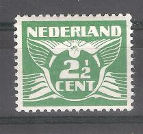 NEDERLAND / Pays Bas / Netherlands ,1926  , Yvert N° 169 , CHIFFRE 2 1/2 C Vert Neuf ** / MNH, TB - Nuovi