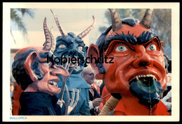 ÄLTERE POSTKARTE MALLORCA DIMONIS FEST SANT ANTONI Dämon Teufel Devil Karneval Carnival Cpa AK Postcard Ansichtskarte - Mallorca