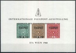 ÖSTERREICH 1969 SONDERDRUCK Internationakle Flugpost-Ausstellung - Probe- Und Nachdrucke