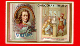 Chocolat Ibled, Jolie Chromo Thème Littérature, Voltaire - Ibled