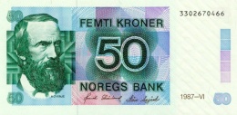 Norway 50 Kroner 1987, UNC (P-42d, ) - Norvège