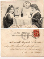 Cartes A Jouer - Une Partie D' Ecarté En Dix - Neuf A Rien  - Cachet Ambulant Beaumont A Paris      (90036) - Playing Cards